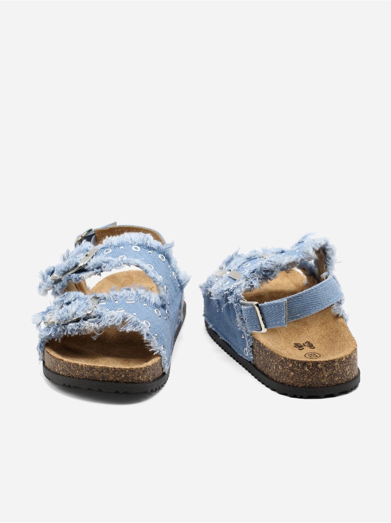 Sandalias de vaqueros Azul claro - Kiabi