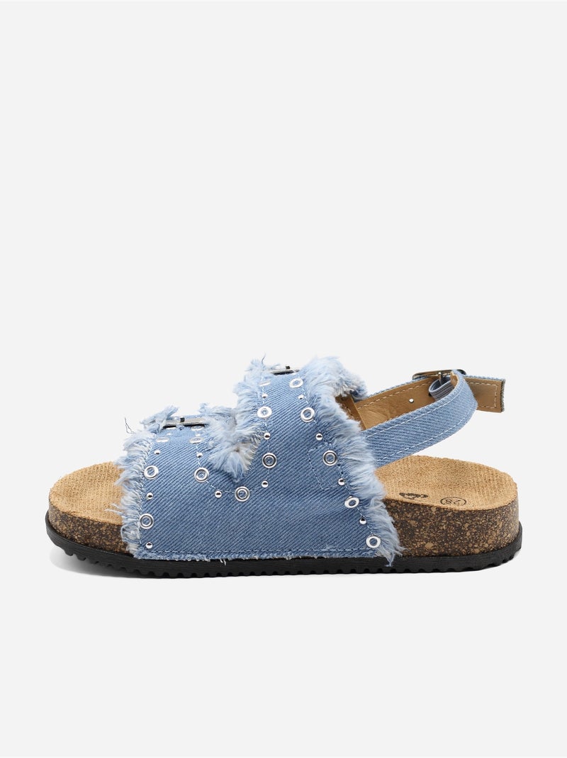 Sandalias de vaqueros Azul claro - Kiabi