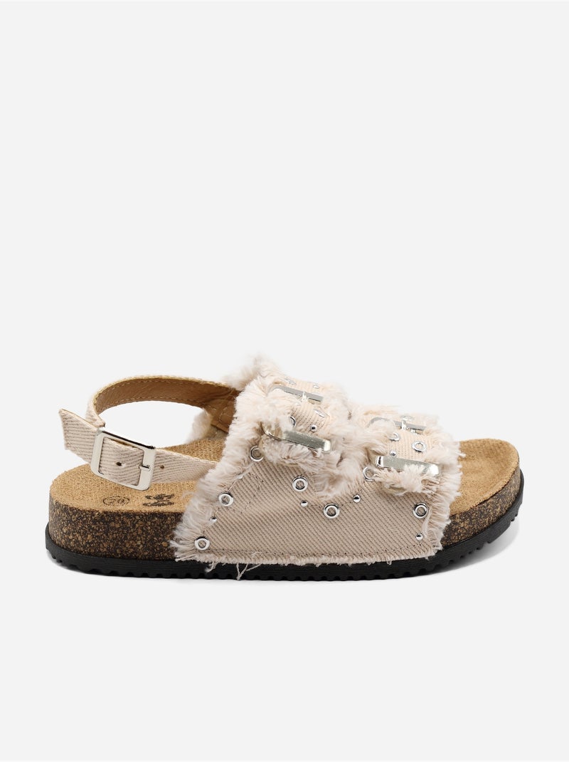 Sandalias de vaqueros Rosa - Kiabi