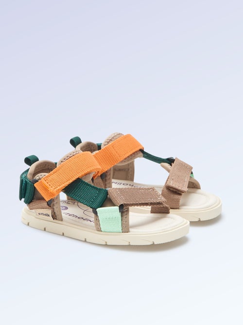 Sandalias de velcro motricidad 4 \'caminar\' - Kitchoun - Kiabi