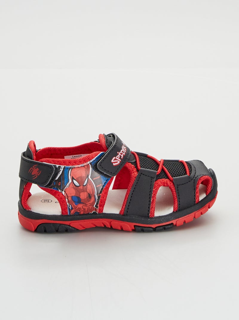 Sandalias deportivas 'Spiderman' NEGRO - Kiabi