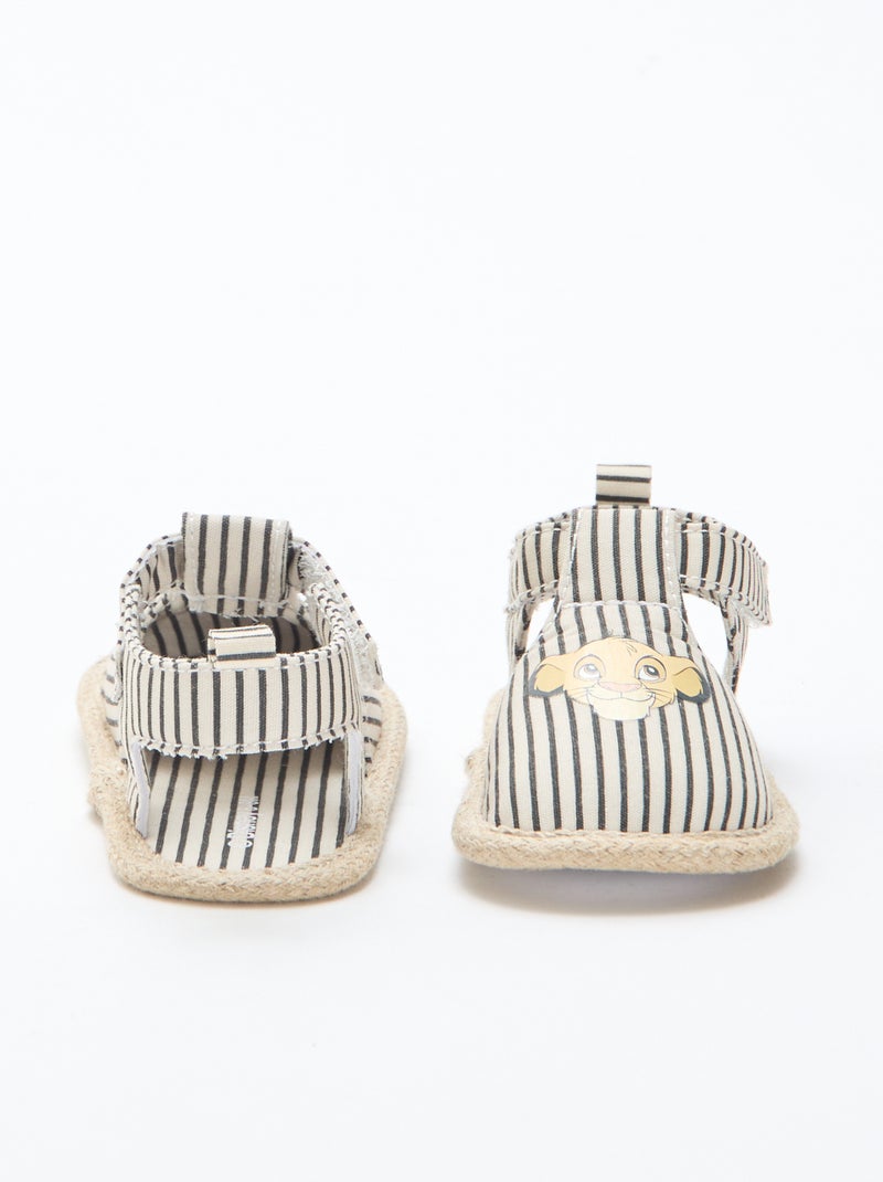 Sandalias 'Disney' de lona Beige - Kiabi