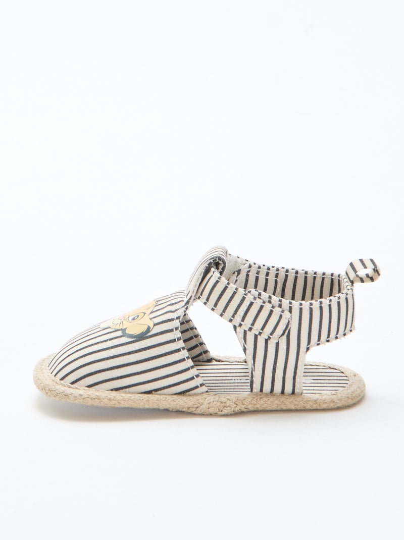 Sandalias 'Disney' de lona Beige - Kiabi