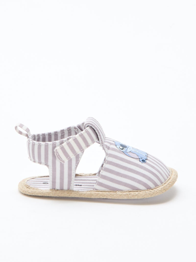 Sandalias 'Disney' de lona Morado - Kiabi