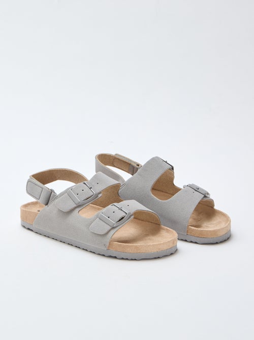 Sandalias efecto ante ajustables - Kiabi