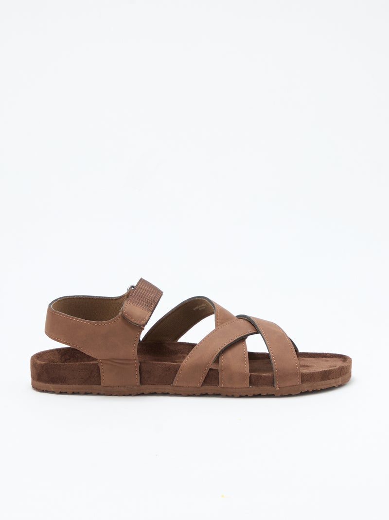 Sandalias estilo trekking Beige - Kiabi