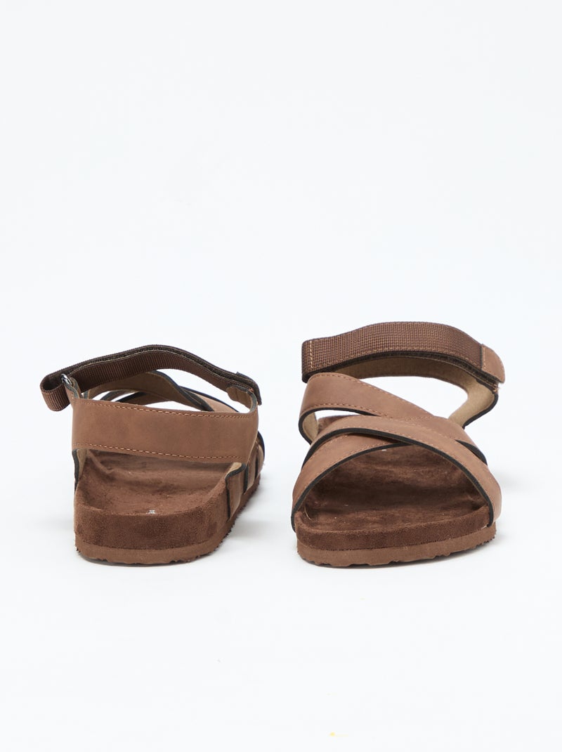 Sandalias estilo trekking Beige - Kiabi
