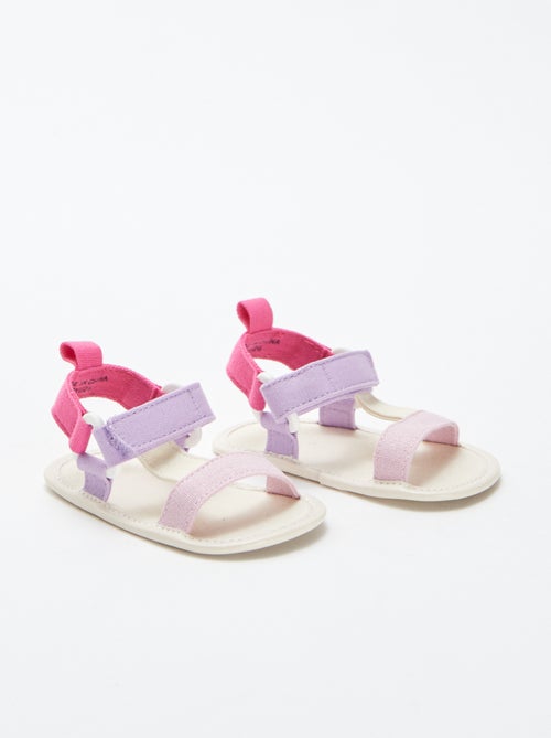 Sandalias estilo trekking multicolores - Kiabi
