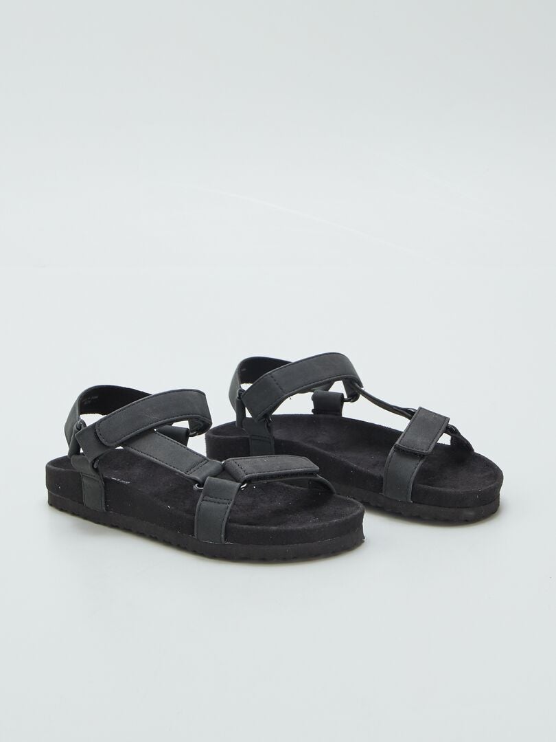 Sandalias estilo trekking NEGRO - Kiabi