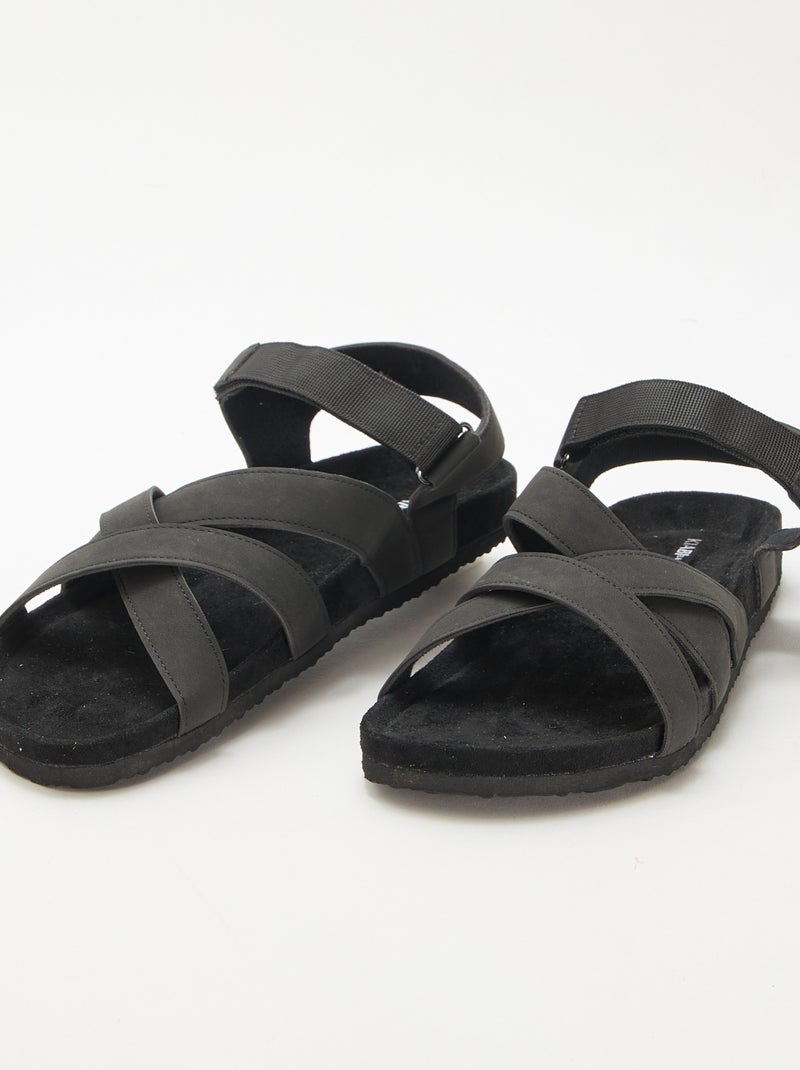 Sandalias estilo trekking Negro - Kiabi