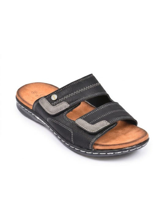 Sandalias hombre confort doble velcro suela memoria de forma OZABI - Kiabi