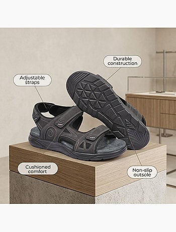 Sandalias hombre confort marcha ajustables suela antideslizante OZABI