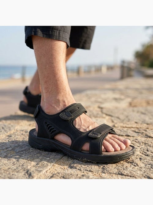 Sandalias hombre confort marcha regulables suela antideslizante OZABI - Kiabi