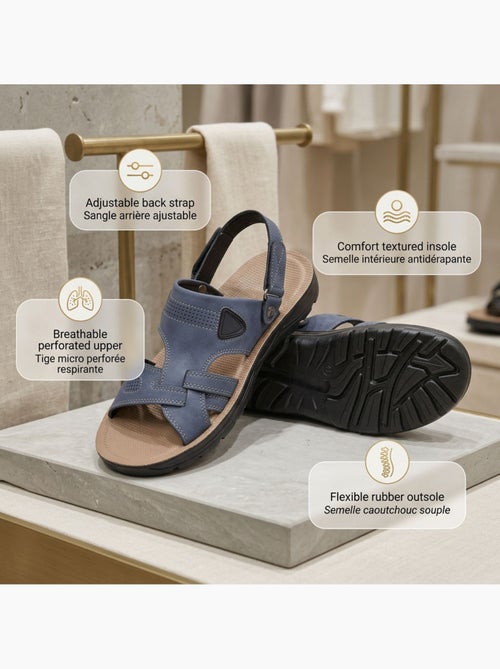 Sandalias Hombre Confort Suela Flexible Antideslizante OZABI - Kiabi