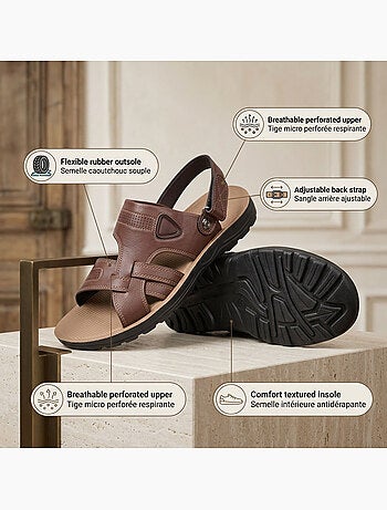 Sandalias Hombre Confort Suela Flexible Antideslizante OZABI