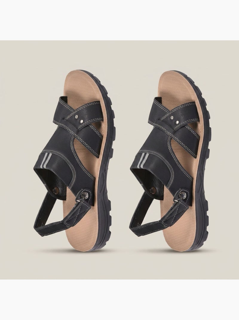 Sandalias Hombre Confort Suela Flexible Antideslizante OZABI Negro - Kiabi