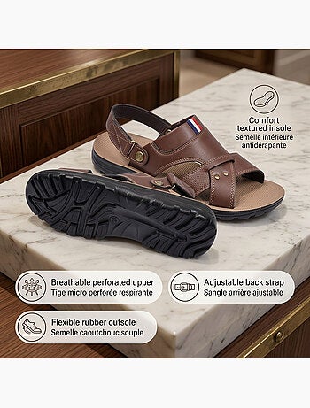 Sandalias Hombre Confort Suela Suave Antideslizantes Velcro OZABI