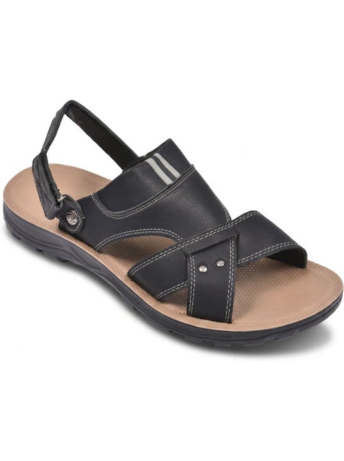 Sandalias Hombre Confort Suela Suave Antideslizantes Velcro OZABI - Kiabi Sandalias Hombre Confort Suela Suave Antideslizantes Velcro OZABI - Kiabi