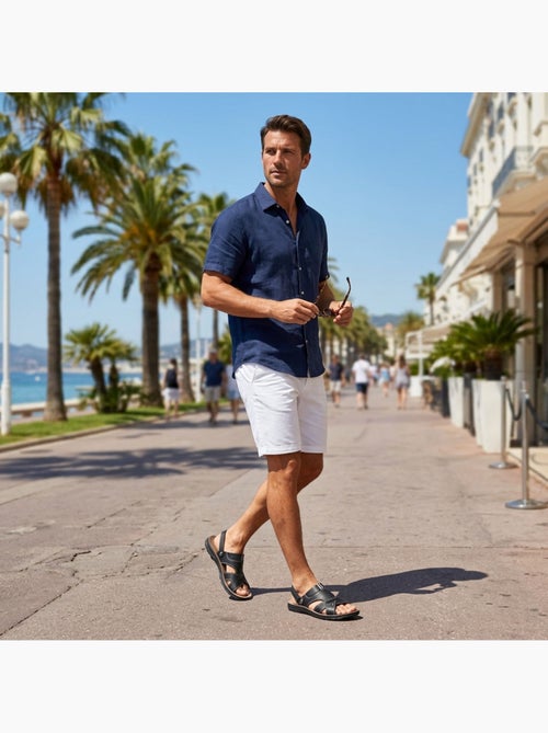 Sandalias Hombre Confort Suela Suave Antideslizantes Velcro OZABI - Kiabi Sandalias Hombre Confort Suela Suave Antideslizantes Velcro OZABI - Kiabi