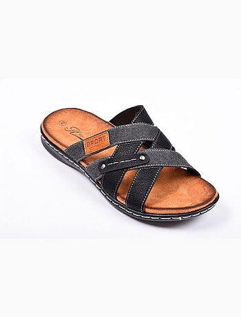 Sandalias hombre correas cruzadas OZABI confort memoria de forma