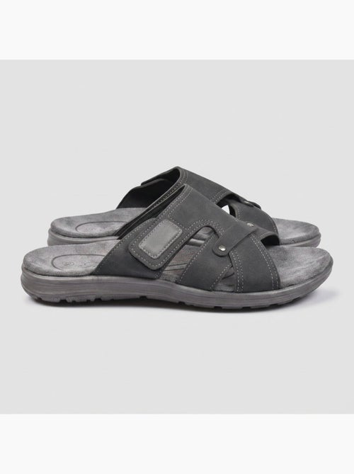 Sandalias hombre cruzadas confort velcro verano OZABI(Caracteres: 57) - Kiabi