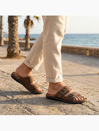 Sandalias hombre OZABI hebillas regulables confort verano(63 caracteres)