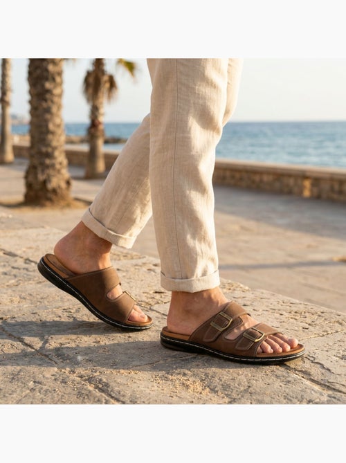 Sandalias hombre OZABI hebillas regulables confort verano(63 caracteres) - Kiabi