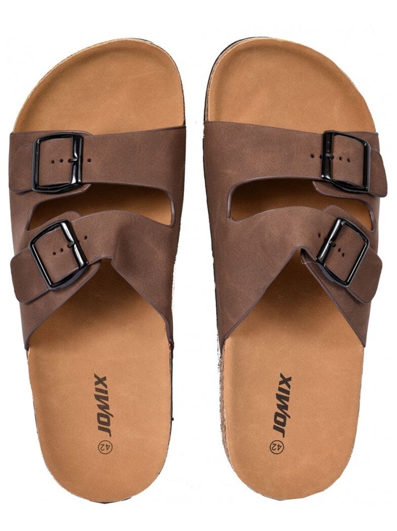 Sandalias Hombre PREMIUM Marrón - Kiabi