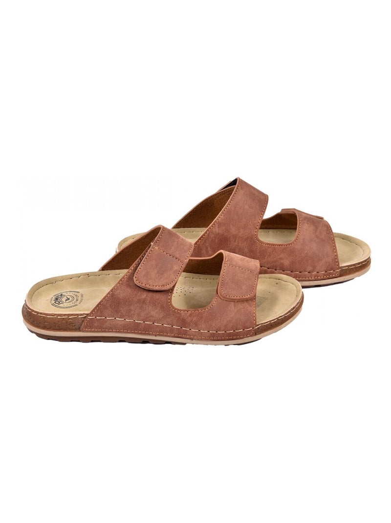 Sandalias hombre PREMIUM Scratch OZABI Camel - Kiabi