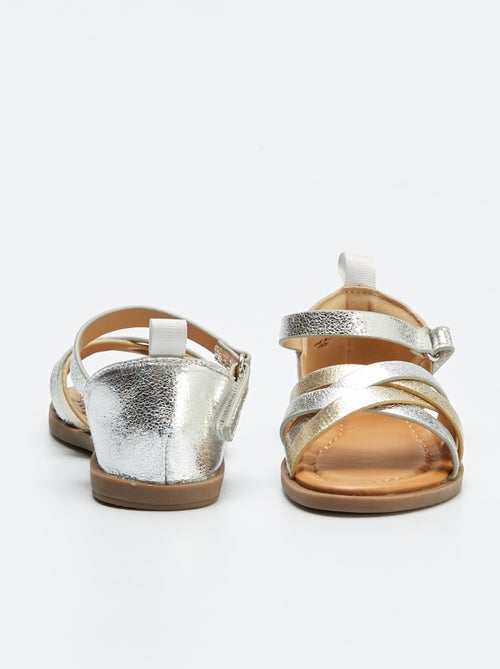 Sandalias irisadas multitiras - Kiabi