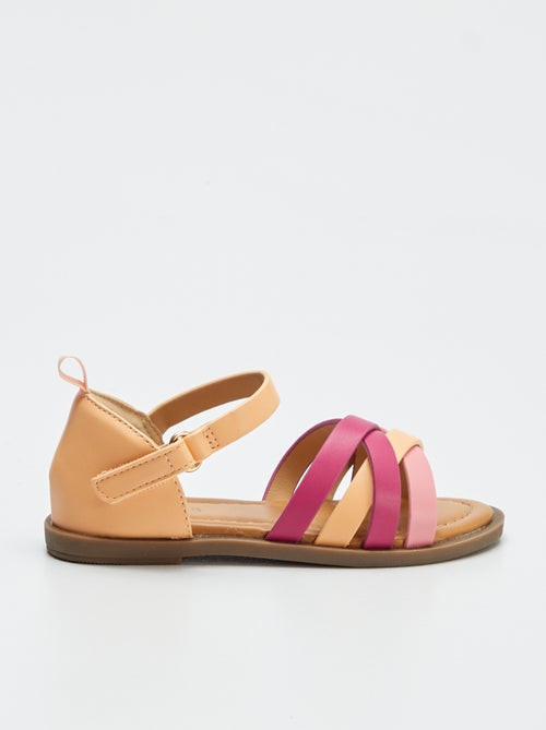 Sandalias irisadas multitiras - Kiabi