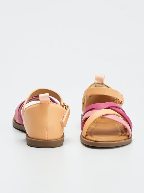 Sandalias irisadas multitiras - Kiabi