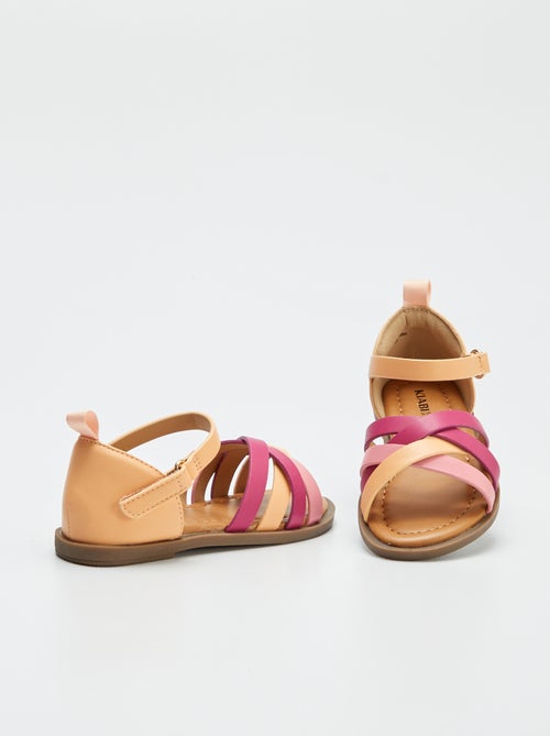 Sandalias irisadas multitiras - Kiabi