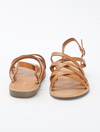 Sandalias lisas multitiras