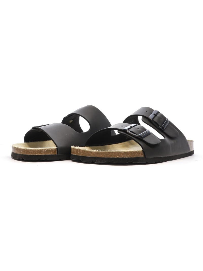 Sandalias Lisas para Hombre Schott Negro - Kiabi