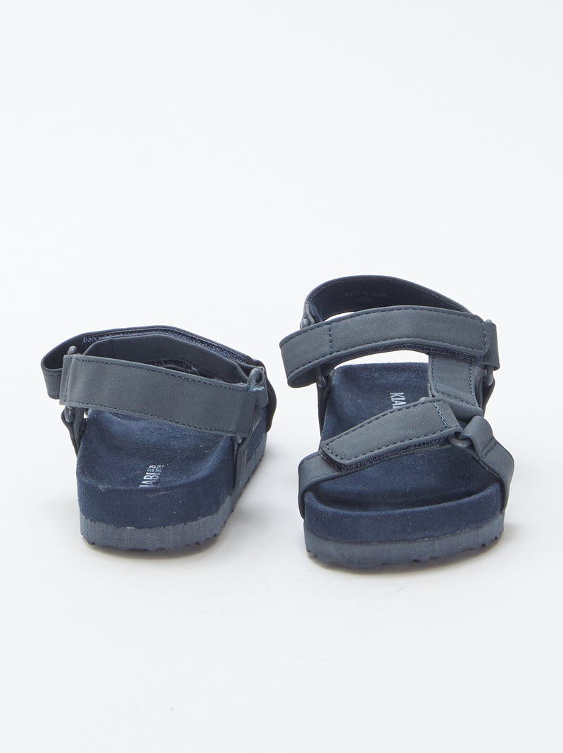 Sandalias lisas tipo trekking AZUL - Kiabi