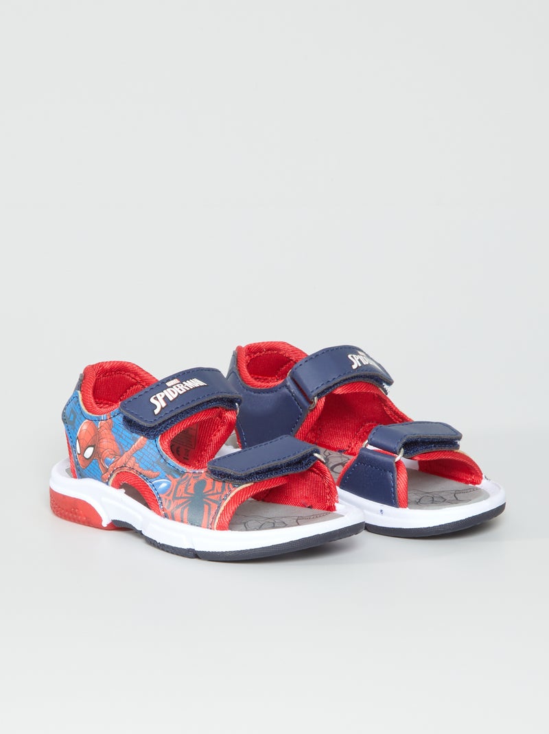 Sandalias luminosas 'Spiderman' AZUL - Kiabi