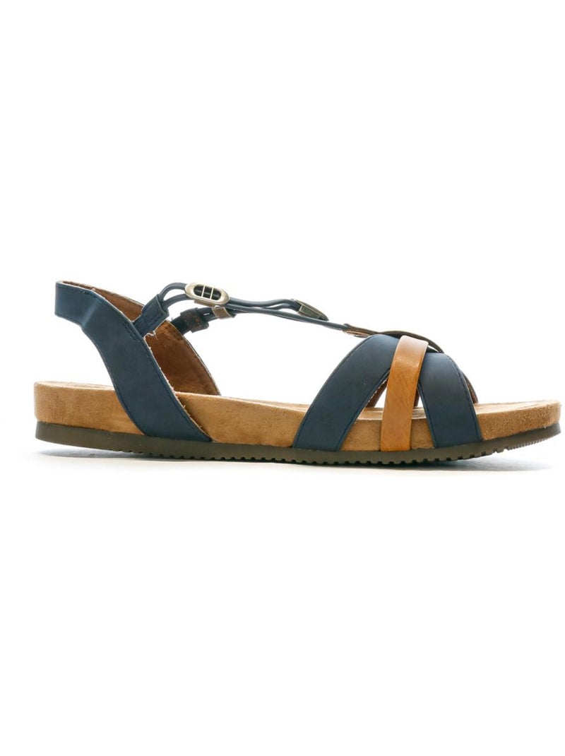 Sandalias marinas relife para mujer Azul marino - Kiabi