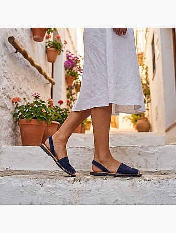 Sandalias Menorquinas Cuero Auténtico OZABI España