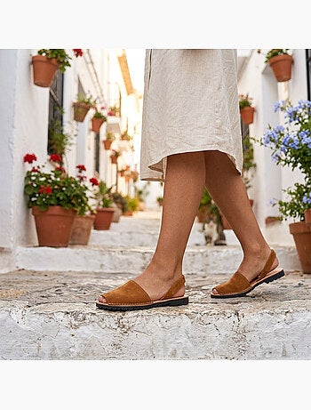 Sandalias Menorquinas Cuero Auténtico OZABI España