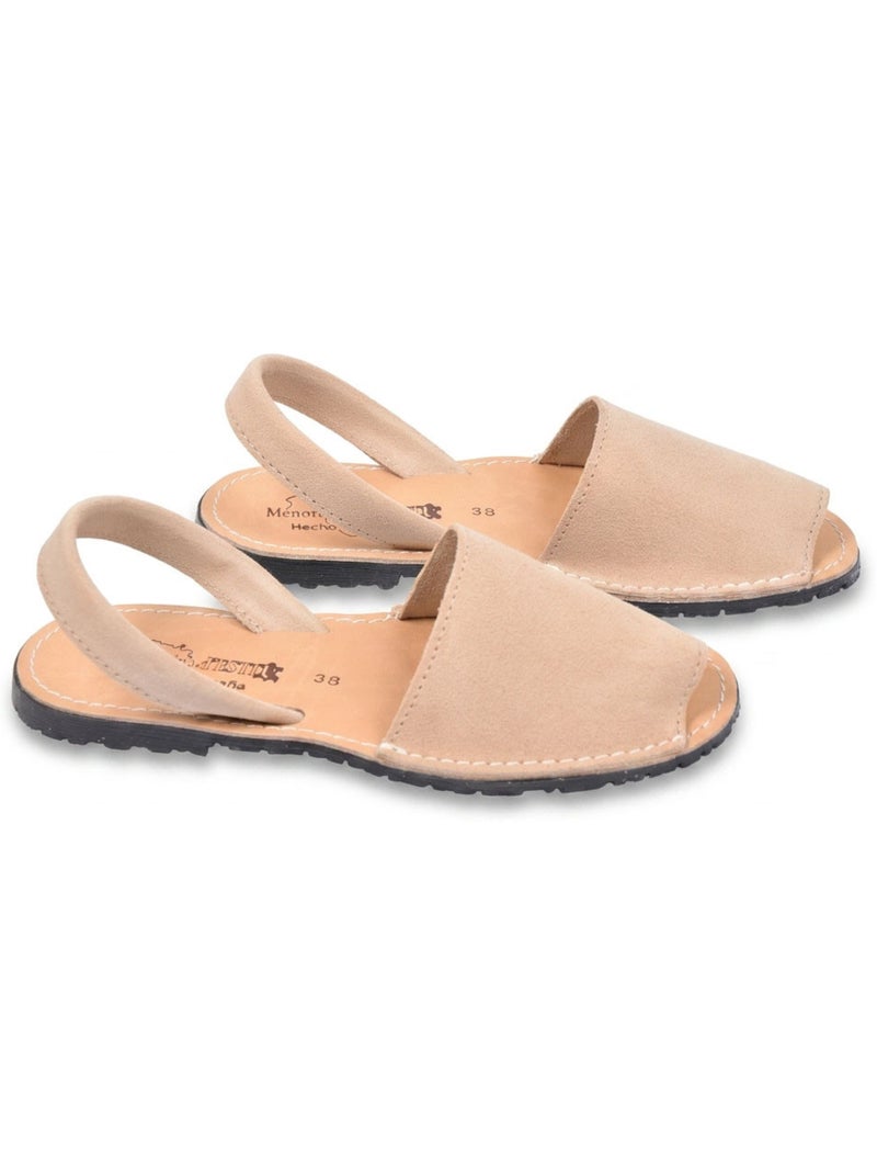 Sandalias Menorquinas Cuero Auténtico OZABI España Taupe - Kiabi