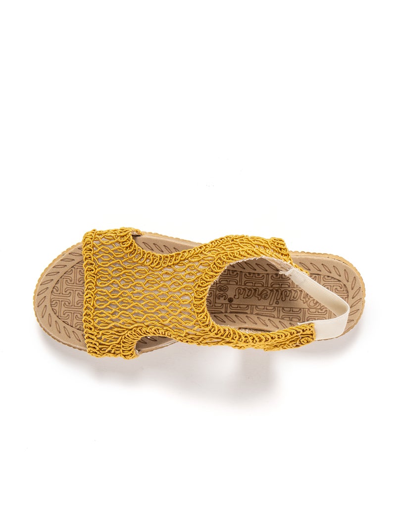 Sandalias mujer Brasileras suela goma Amarillo - Kiabi