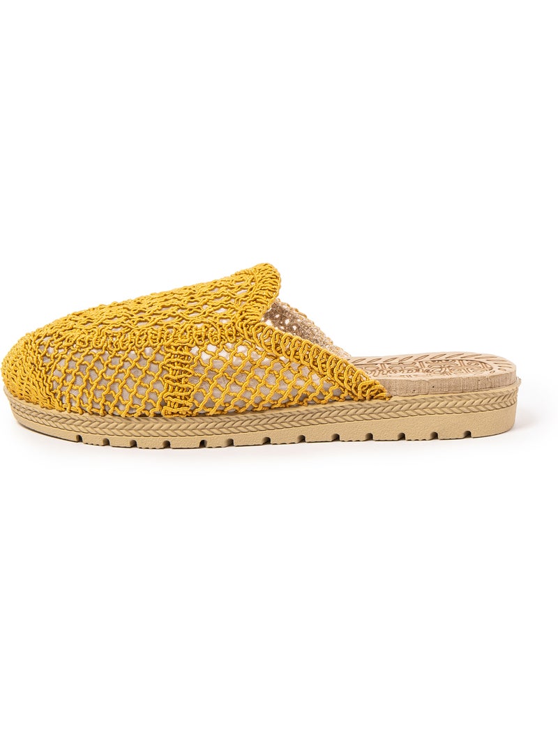 Sandalias mujer Brasileras suela goma Amarillo - Kiabi