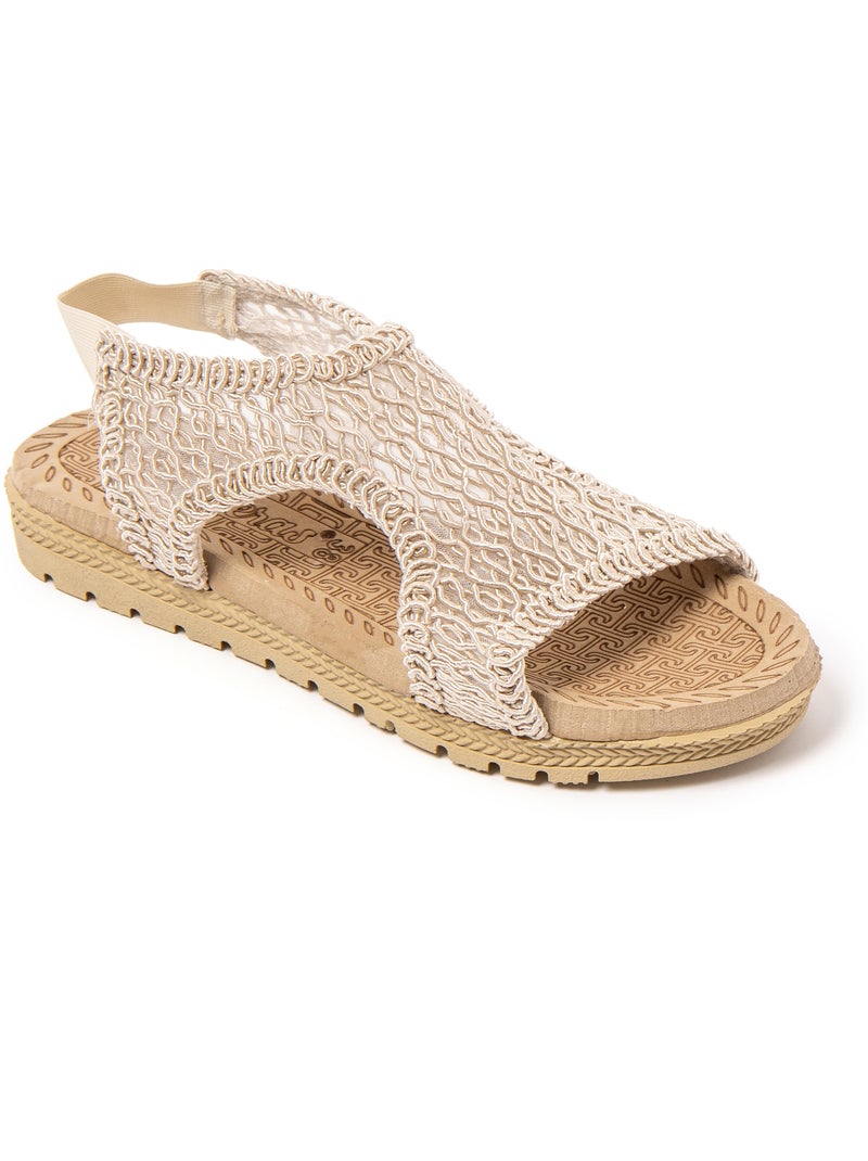 Sandalias mujer Brasileras suela goma Beige - Kiabi