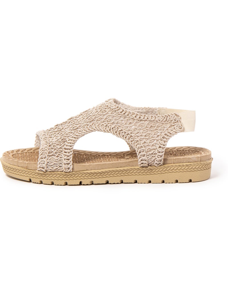 Sandalias mujer Brasileras suela goma Beige - Kiabi