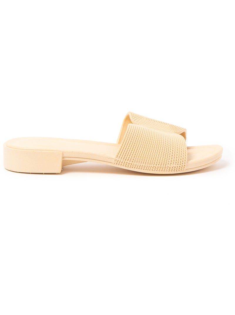 Sandalias mujer Brasileras suela goma Beige - Kiabi