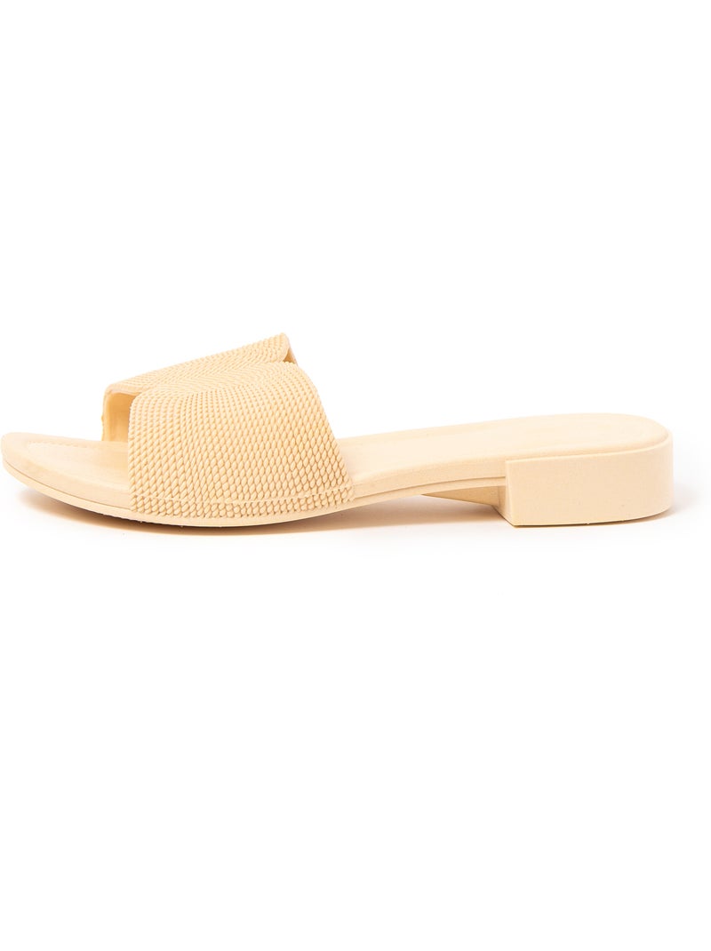 Sandalias mujer Brasileras suela goma Beige - Kiabi