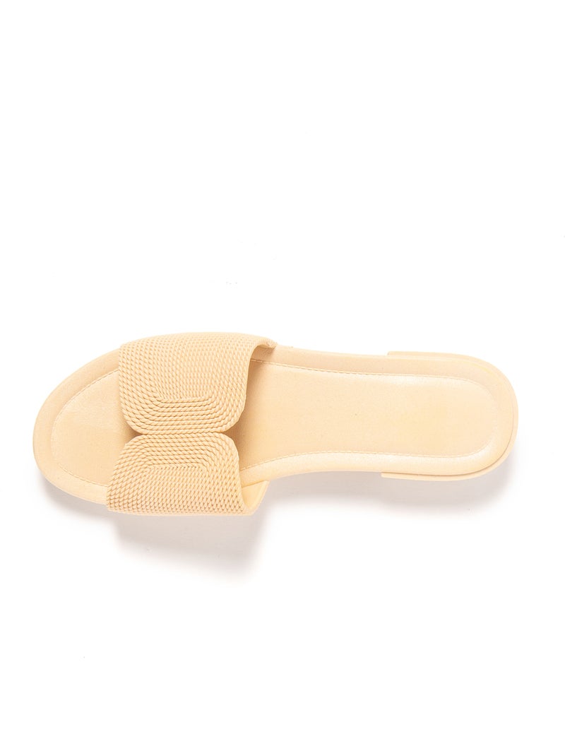 Sandalias mujer Brasileras suela goma Beige - Kiabi