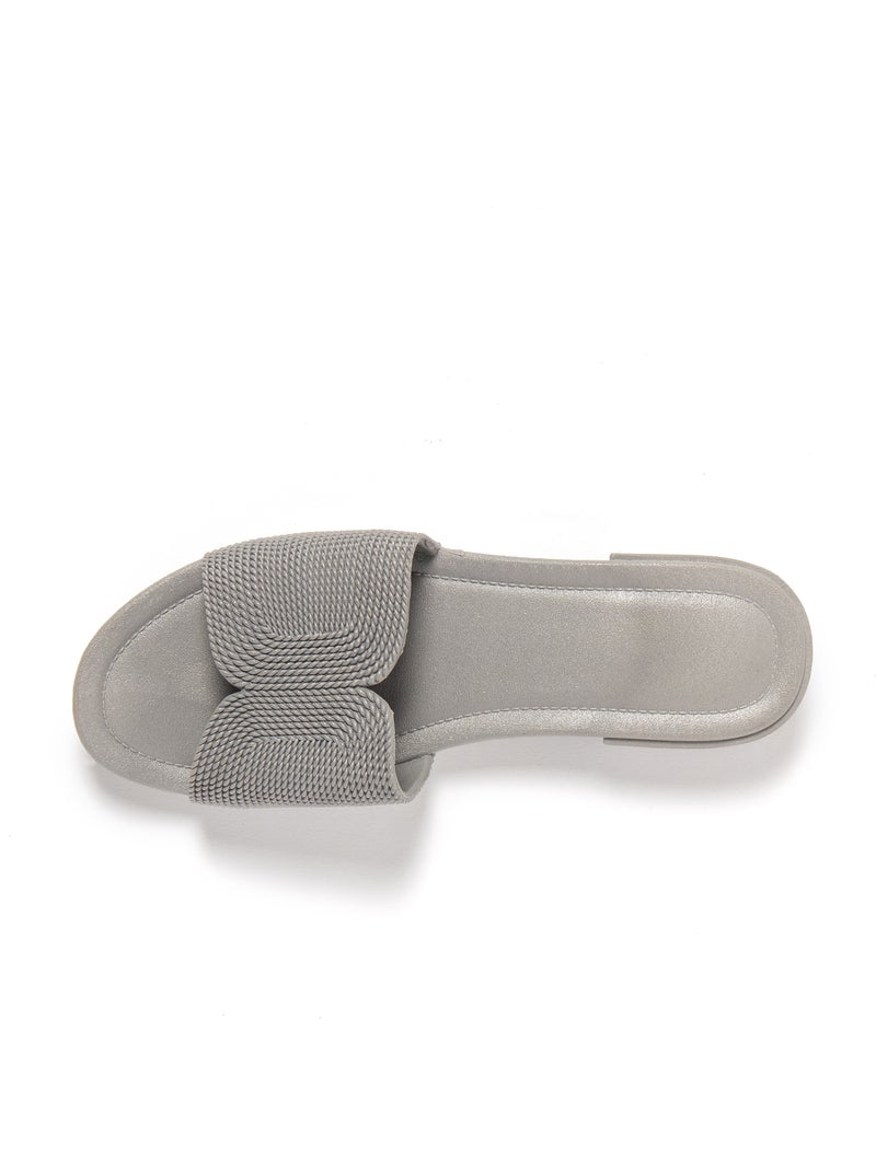 Sandalias mujer Brasileras suela goma Gris - Kiabi