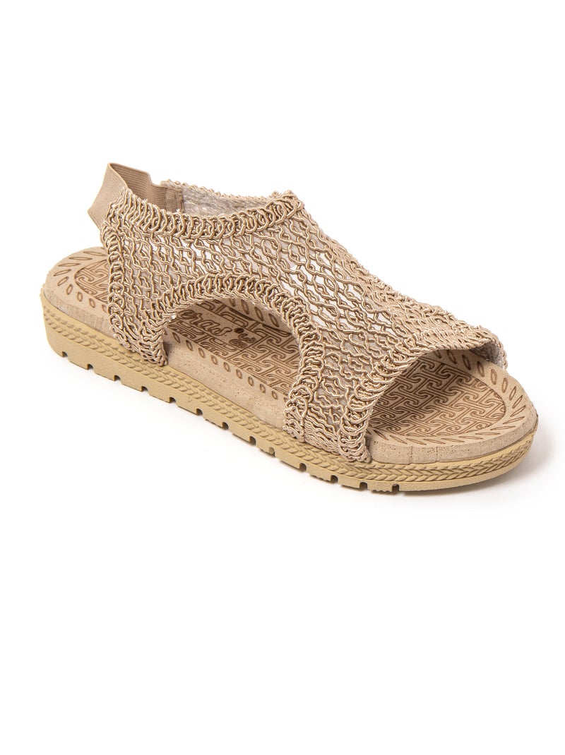 Sandalias mujer Brasileras suela goma Marrón - Kiabi
